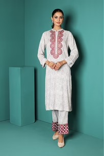 42206265-Printed Embroidered 2PC